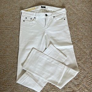 J. crew Womens Matchstick white Jean size 27